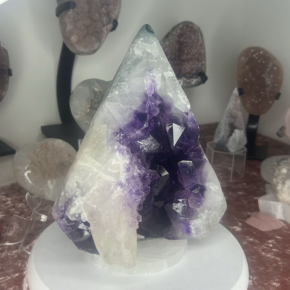 Amethyst Druzy Diamond Statement Piece - Adi50 - image 2